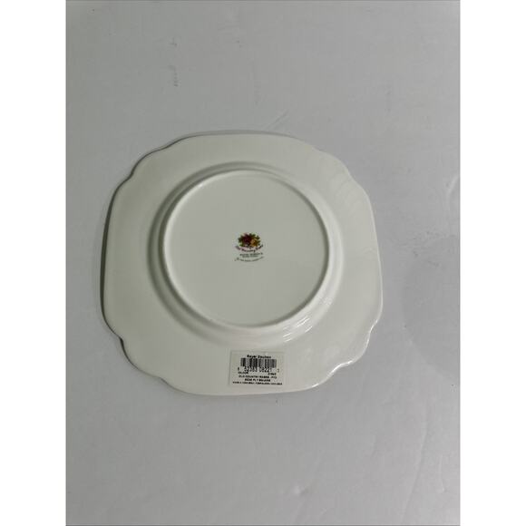 Royal Albert Old Country Roses Ruby Ribbon Celebrations square Plate - Picture 3 of 3